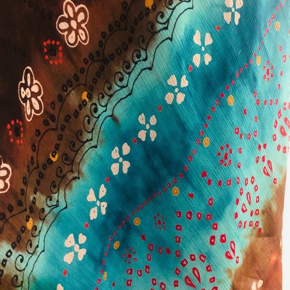 EUC Boho slip on skirt with comfy stretchy waist - Picture 3 of 8